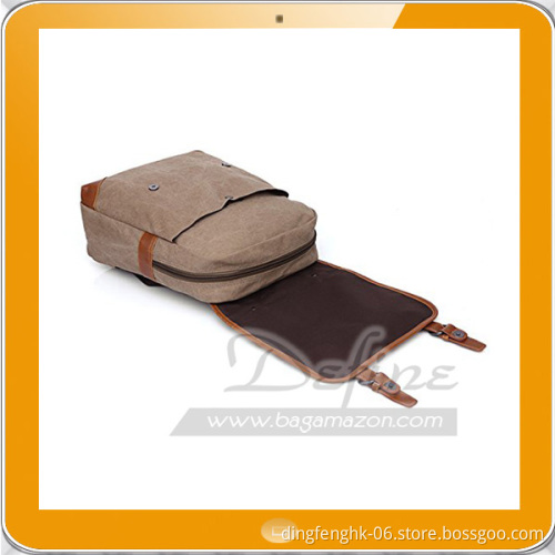 Vintage College Backpack School Bookbag Canvas Laptop Backpack